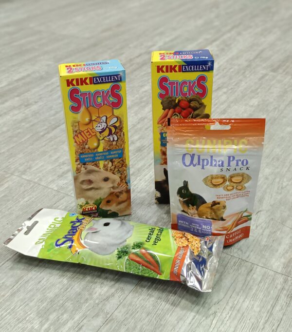 Snacks para roedores