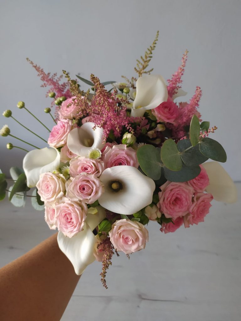 Ramo de novia de flor natural en Santander