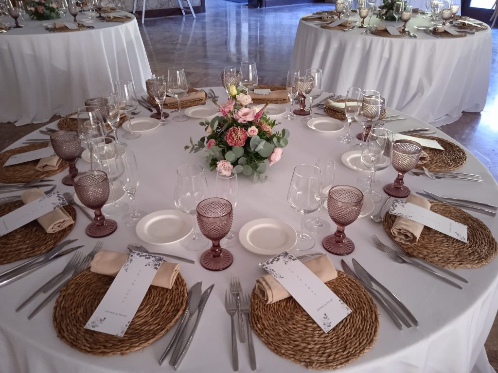 Centro de mesa para bodas en Santander